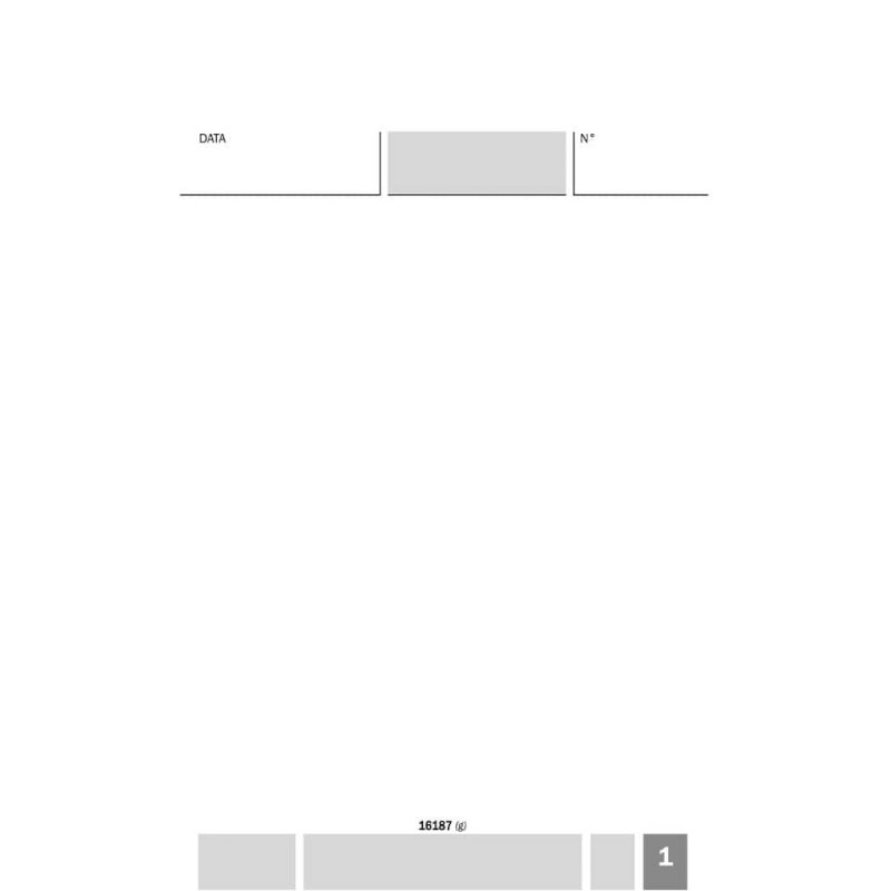 Blocco comande - 25/25 copie autoricopianti - 16,8 x 10 cm - DU161870000 -  Data Ufficio - Tecnoffice