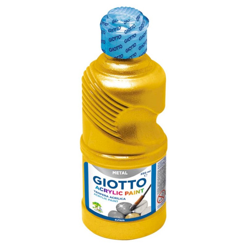 Tempere a base acrilica GIOTTO Acrylic Paint flacone 250 ml oro