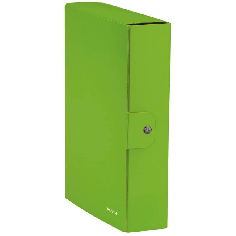 Scatola portaprogetti Leitz WOW in cartone - dorso 10 cm - formato 25x35 cm  lime metallizzato 39680054