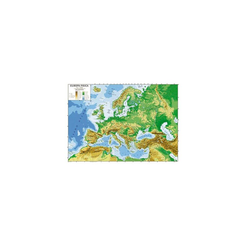 Cartina geografica Europa 100x140 - Carte geografiche - Lagicart