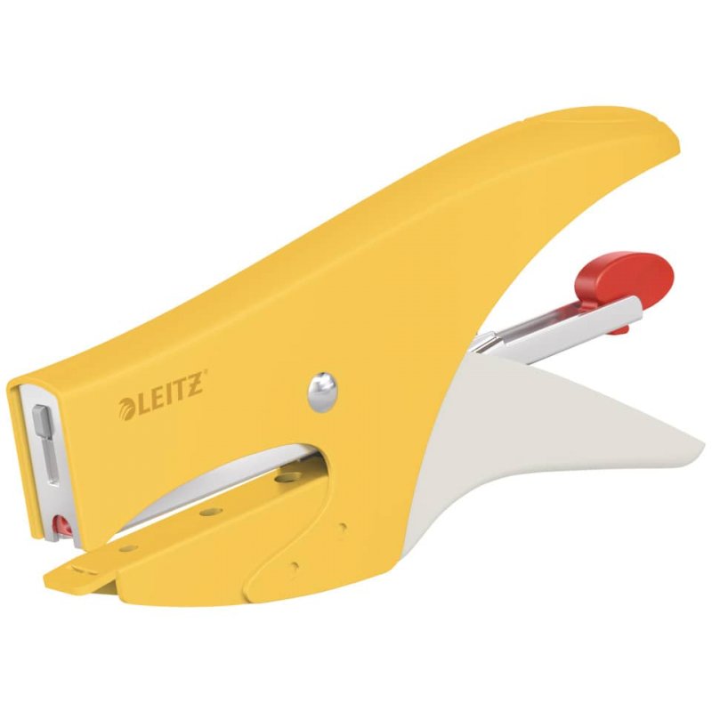 Cucitrice a pinza Leitz Cosy per punti metallici n.8 - 15 fogli - giallo  caldo - 56440019