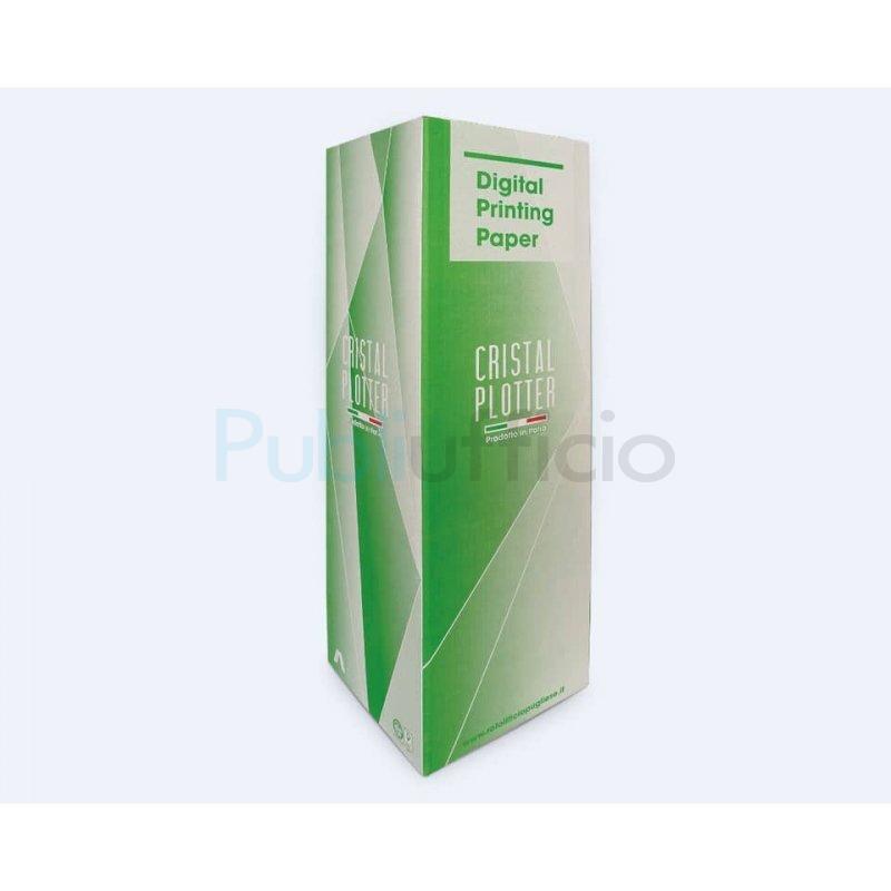 Rotoli carta plotter a chiusura manuale Rotolificio Pugliese Cristal 90  g/mq - 91,4 cm x 50 m conf. 4 rotoli D91P49-PM