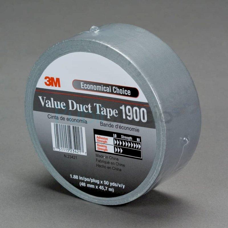 Nastro Adesivo Telato 3M Value Duct Tape 50 Mm X 50 M Argento 1900-A ...