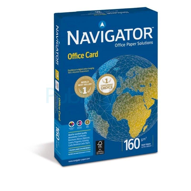 Carta A4 Navigator Office Card per fotocopie (160 gr) - 1 risma da 250  fogli