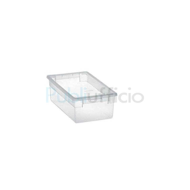 Contenitore Light Box L 19 x H 11 x P 33.4 cm trasparente