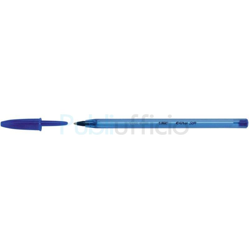 Penna a sfera BIC Cristal Soft M 1,2 mm blu 951434