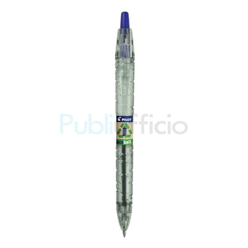 Penna a sfera a scatto Pilot ecoball B2P ricaricabile - punta 1 mm -  inchiostro a base d