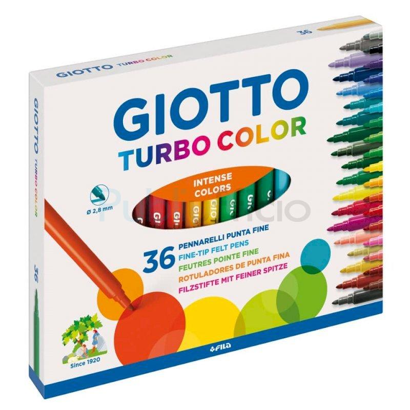 Pennarelli GIOTTO Turbo Color punta fine 2,8 mm assortiti barattolo da 96 -  521500