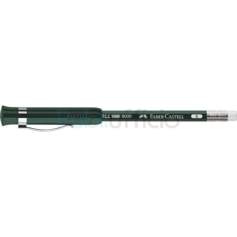 Matita con gommino Faber-Castell CASTELL 9000 Extender B - set con matita  con allungalapis + temperino - 119037
