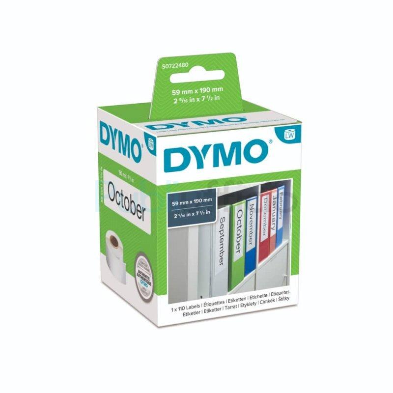Rotolo da 110 etichette Dymo LabelWriter registratori G. 190x59 mm bianco  S0722480