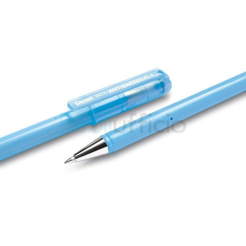 Penna a sfera con cappuccio Pentel Superb 0 7 mm Blu Bk77-c