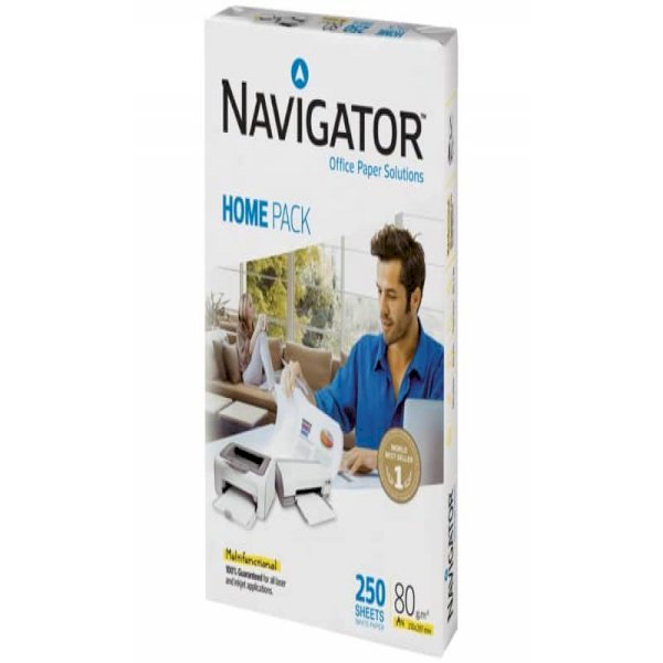 Carta per fotocopie Navigator Home Pack 80gr/mq A4 - Risma da 250 fogli -  NHP0800065