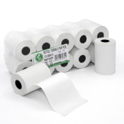 Rotoli POS Rotolificio Pugliese BPA Free Exclusive carta termica 57 mm x 16 m 48 g/m² f. 12 mm - cf. 10 pz NBA5716-D35P