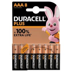 Batterie alcaline Duracell Plus100 Ministilo AAA - MN2400 - blister da 8 - DU0211