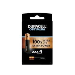 Batteria alcaline Duracell Optimum Ministilo AAA - MN2400 - blister da 4 - DU0031-05000394137523