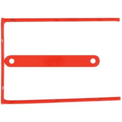 Clip fermafogli Q-Connect rosso passo 8 cm conf. 100 pezzi - KF02281