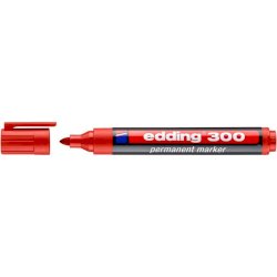 Marcatore permanente edding 300 punta conica 1,5-3 mm rosso E-300 002