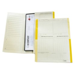Cartelline matricolari 4Pro A4 in carta di cellulosa 225 g/m² dorso 2 cm giallo conf. da 50 pezzi - 4075