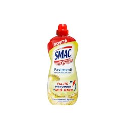 Detergente per pavimenti senza risciacquo Smac limone 1 litro - freschezza di agrumi - M74677