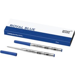 Refill per penne a sfera Montblanc punta fine - blu conf. 2 pz - MB128213