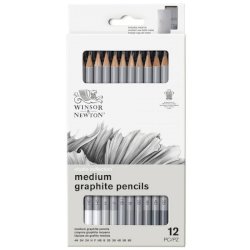 Set matite in grafite Winsor&Newton Studio Collection scatola in metallo 12 pezzi - 0490008