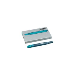 Cartucce ricambio Lamy T10 in confezione da 5 colore inchiostro turchese 1202741