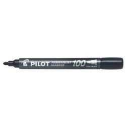 Marcatore permanente Pilot Permanent Marker 100 punta tonda 4,5 mm nero 2705