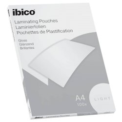 Pouches per plastificatrici IBICO BASICS light 75 mic - conf.100 pezzi Ibico A4 627308