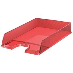 Vaschetta portacorrispondenza Esselte Essentials in polistirene 25,4x6,1x35 cm - conf. 10 pezzi rosso - 623600