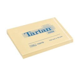 Foglietti riposizionabili Tartan™ 100 ff giallo 102 x76mm conf. da 12 blocchetti - 7100296533