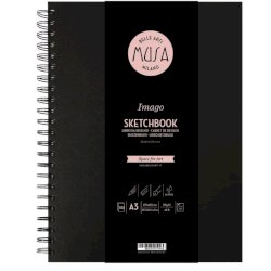 Blocco con spirale Imago SKETCH Musa 100 pagine 105 g formato A3 MU124593
