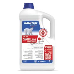 Disinfettante mani a base alcol senza risciacquo Sanitec Sani Gel Med PMC 5 lt 1036