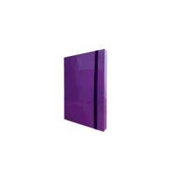 Portaprogetti in cartone con elastico piatto Euro-Cart Iris dorso 3 cm viola - formato A4 - CPRIO03ELPVI IRIS