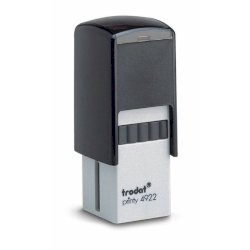 Timbro autoinchiostrante Trodat PRINTY 4922 in plastica 20x20 mm nero 69666