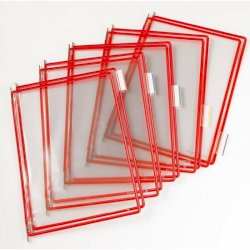 Buste per leggio Tarifold® T-Technic A4 rosso - PVC bordo rinforzato Conf. 10 pezzi - B114003