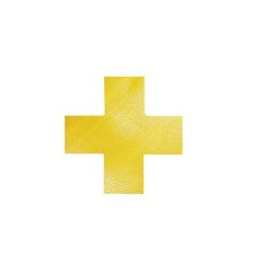 Segnaletica da pavimento forma ''croce'' DURABLE RAL 1003 giallo 15x15 cm Conf. 10 pezzi - 170104