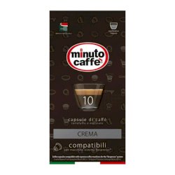 Caffè in capsule compatibili Nespresso Minuto caffè Espresso love3 crema - astuccio 10 pezzi - 01400