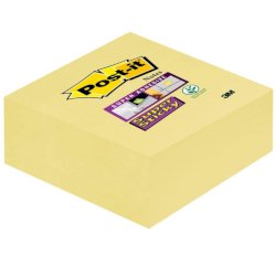 Foglietti riposizionabili Post-it® Cubo Super Sticky Notes 76x76 mm 270 ff Giallo Canary™  2028-SSCY-EU