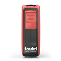 Timbri autoinchiostranti tascabili Trodat Pocket Printy 9511 38x14 mm nero/rosso - 148739