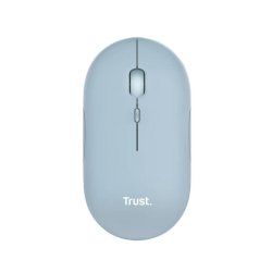 Mouse ultrasottile wireless Trust ricaricabile azzurro 24126