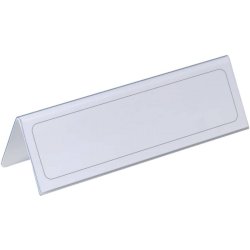 Portanomi DURABLE da tavolo polietilene trasparente inserto 61/122 x 210 mm conf. 25 - 805219