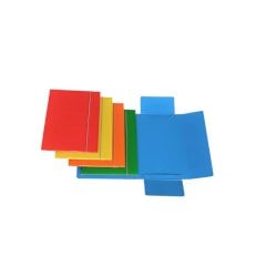 Cartella a tre lembi con elastico Cartotecnica del Garda 25x34 cm 0,8 mm - 10 colori assortiti - CG0032LBXXXAE15