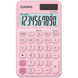 Calcolatrice tascabile CASIO 10 cifre - solare e batteria Rosa - SL-310UC-PK-W-UC