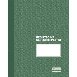 Registro IVA corrispettivi numerato 1/15 O.C.L. - 23,5x29,7 cm 8 fogli - 0507N