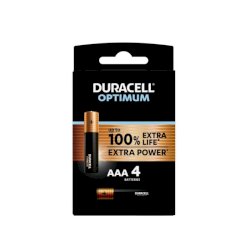 Batteria alcaline Duracell Optimum Ministilo AAA - MN2400 - blister da 4 - DU0031-05000394139213