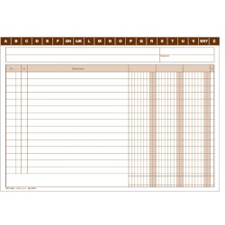 Schede a tre colonne O.C.L. formato 21x14,8 cm - 0847