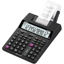 Calcolatrice scrivente Casio display 12 cifre - alimentatore incluso nero HR-150RCE-WB-EC