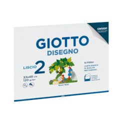 Album da disegno Giotto 2 33x48 cm - 12 ff 120 g - conf. 10 pz - liscio F583300