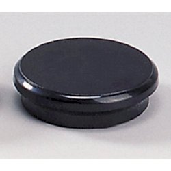 Magneti Dahle rotondi Ø 24 mm nero altezza 7 mm - forza 3 N - conf. 10 pezzi - R955249