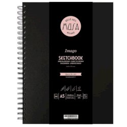 Blocco con spirale Imago SKETCH Musa 100 pagine 105 g formato A5 MU124595